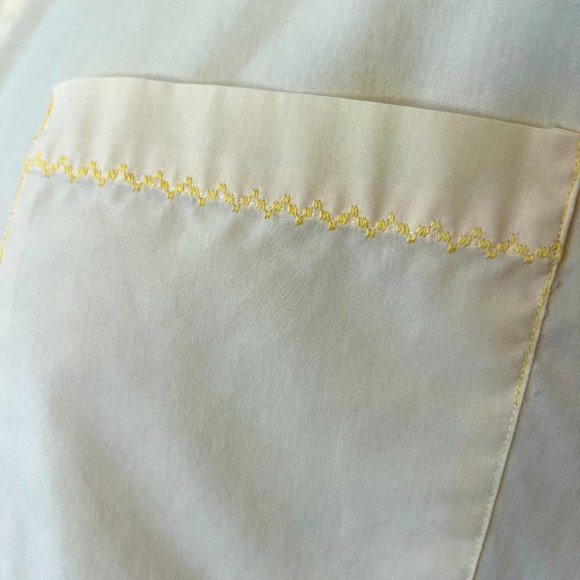 60's Unique Stitched - Yellow Mens Shirt - Size Medium/Large William Stuart - Picture 2 of 10